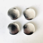 Matte Silver 25mm Circle Cabochons