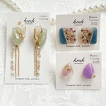  《ピアス　happybag》ピアス　レジン　レジンアクセサリー　レジンアクセ　レジンピアス　ドライフラワーアクセサリー　ドライフラワー　ハッピーバック　福袋