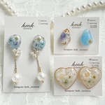 《ピアス　happybag》ピアス　レジン　レジンアクセサリー　レジンアクセ　レジンピアス　ドライフラワーアクセサリー　ドライフラワー　ハッピーバック　福袋