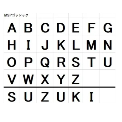 オスポール 真鍮 ポスト 表札 切文字 プレート オーダー サンワ