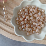 20pcs  champagne   line    glass beads
