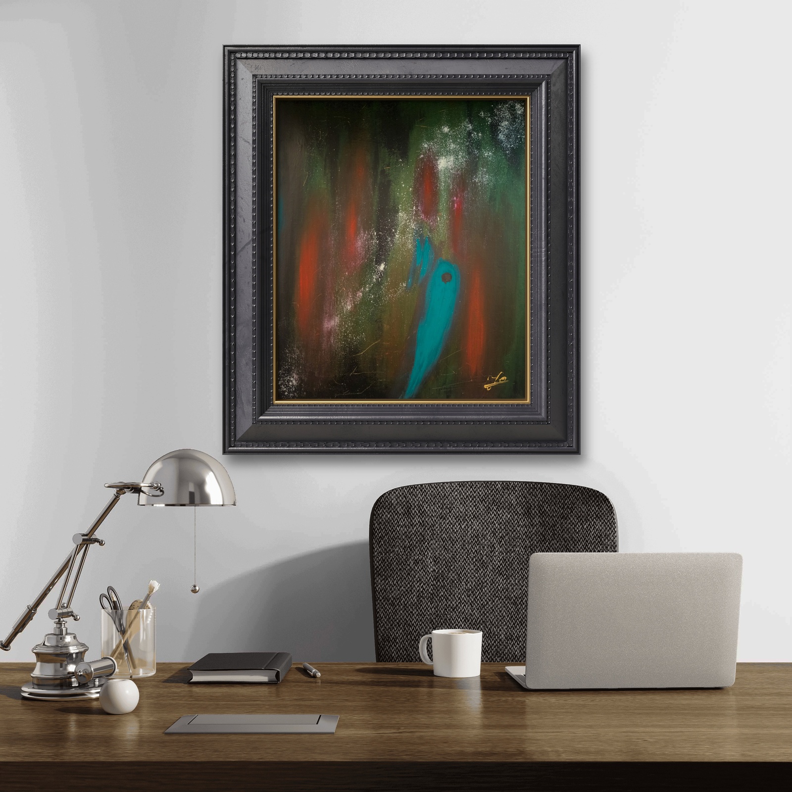 LOOK！ / 抽象画 キャンバス 33×24㎝ F4 原画1点のみ モダン LOOK！ / 抽象画 キャンバス 33×24㎝ F4 原画1点のみ