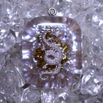 新「龍」オルゴナイト （スクェア型）【水晶】シェルチップ