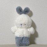 Love itちゃんぬいぐるみ　Pastel socks水色ちゃん