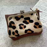 ハラコがま口ジッパーウォレット