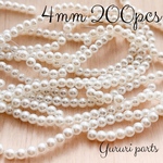 ガラスパール 4mm 1連 200個前後