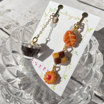 《受注生産》ウインナーコーヒーとクッキーのイヤリング/ピアス♡フェイクスイーツ