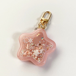 [12月15日販売]Glitter star shaker keychain (pink)