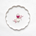 ୨୧ たらりんリボン付きハートヘアゴム  Xmas限定セット