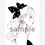 285.  teatea.オリジナル 人物ステッカー