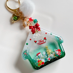 クリスマスの家シェイカー　シャカシャカキーホルダー