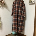 ウール　チェックワンピース💕