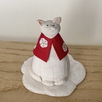 新春　福福猫さん（白）