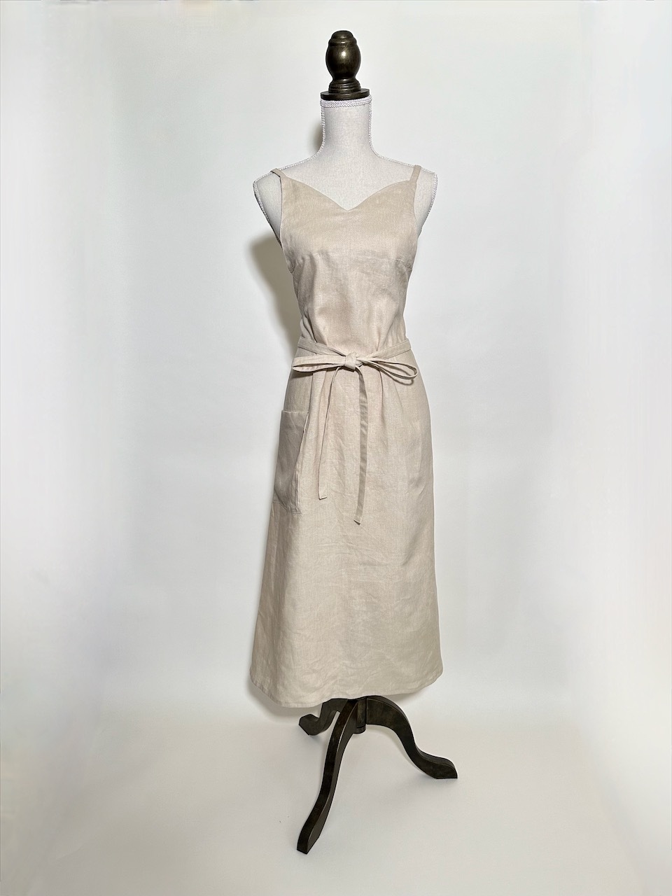 【予約販売】リネンエプロンドレス 9,936円
