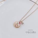 【レジン❤︎ネックレス】とろける雪だるま　スノーマン　ミニチュア　冬　ニッケルフリー