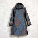 着物リメイクチュニック & スヌード〜四季で心地良い上質大島紬素材〜kimono remake tunic & snoodよかびより