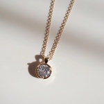 【ご購入には合言葉が必要です】シンプルジルコニアネックレス【サージカルステンレス 変色 金属アレルギー プレゼント 上品】