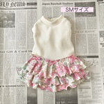 　仕上がり品(温か薄地ニット　ピンク　ＳMサイズ)　犬服(送料込み価格)