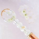 ❀パールホワイト❀　月の花かご　魔法のステッキ　ボールペン　