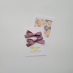 mat Satin ribbon / パープル
