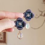 刺繍耳飾り【金具変更可◎】SALE