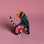 【メキシコ雑貨】アルブリヘス・黒猫