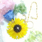 再販1個限定・ﾌﾟﾘｻﾞｰﾌﾞﾄﾞﾌﾗﾜｰの大きなﾋﾏﾜﾘ🌻バッグチャーム