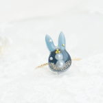 miniうさぎリング💍雪だるまネイビー⛄️