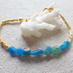 ☆再販☆　地中海ブレス　Roman Glass Seaside
