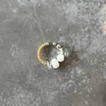 gold×pearlイヤーカフ