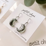 croissant ブラック🌔 ピアス・イヤリング