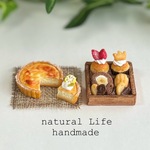 濃厚ベイクドチーズケーキセット＊ミニチュア