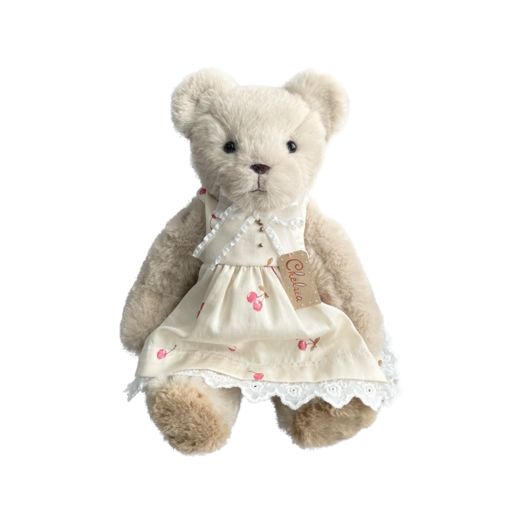 Nana Bee.♡ハンドメイド テディベア 32㎝ クリームイエロー