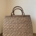 国産山葡萄蔓　手作り　かごバッグ　網代編み
