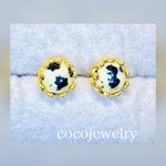 送料無料🌸Cocoro華やぐ✨３Dピアス／イヤリングシフォン✴︎フラワ-🌸結婚式❇︎デイリーアクセ⭐️重ね付け✴︎お呼ばれ✴︎国産コットンパール✨プレゼント