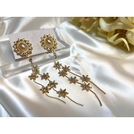【#258ピアス 再販 】ブライダルピアス　フォトウェディング　おおぶりピアス　ブライダル　ウェディング　ブライダルアクセサリー　ピアス　イヤリング　パール　結婚式　前撮り