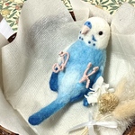 【送料無料】セキセイインコ〜ニギコロ〜羊毛フェルト