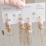 Fantastic!!　　　　　　　　　　　　　　　　　　　　　　　ピアス イヤリング ハンドメイド ゴールドアクセサリー 大ぶり 天然石 大きめ ロング アレルギー対応 クリスマス ギフト 