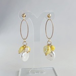 ピアス/イヤリング　💛ハートとレモン　ゆらゆら