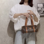 今だけ特別価格VINTAGE CELINE  マカダム CELINEラウンドデザイン　トリオンフ　ハンドバッグ セリーヌ ショルダーバッグ　ヴィンテージアンティークヴィンテージ 