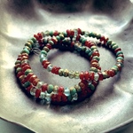 【1連50コセット】JIRI＊IVANA#czech beads#チェコビーズ　sea glass tiny rondel mixassort5✖️3㍉