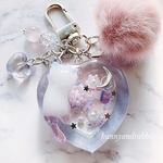 UNICORN Color ♬*°ゆめかわいい 猫ちゃんハートシェイカーキーホルダー 