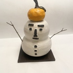 雪だるま鏡餅　一輪挿し