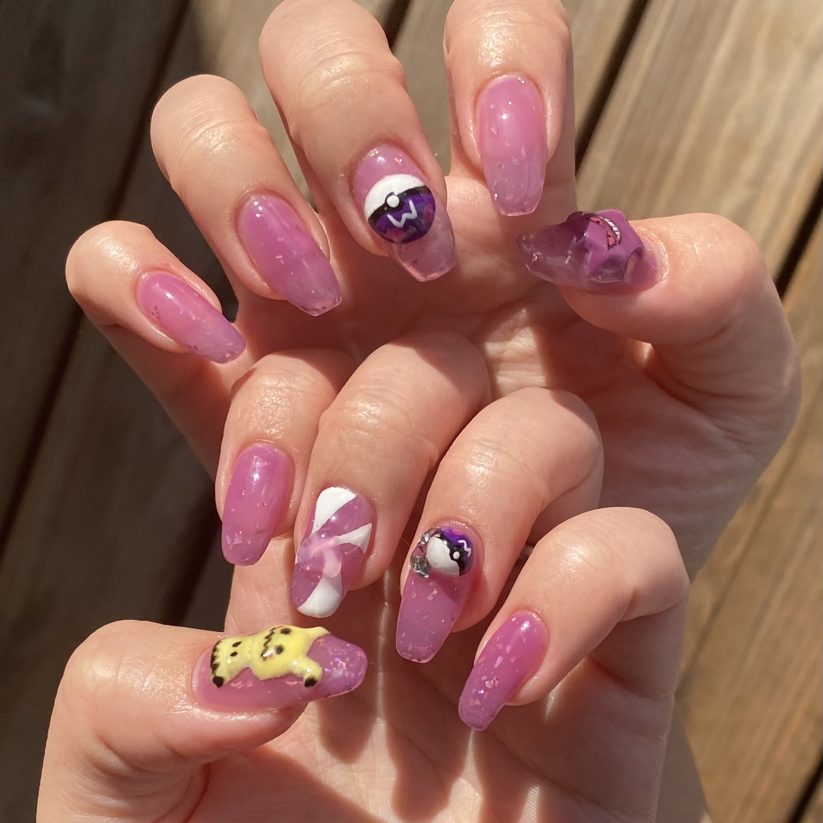 makiネイル3Dパーツ 痛ネイル/3Dネイル/まさき | 3Dパーツトップコート前💅 この質感