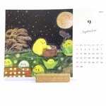 ☆10月販売予定です☆木製スタンドあり☆卓上カレンダー「2024年ふるさといんこたちカレンダー」卓上カレンダー