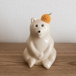 【最終販売】しろくま貯金箱 みかん帽子🍊