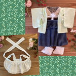 むぎさま専用：メルちゃんサイズの羽織袴セット&白いフリルエプロン