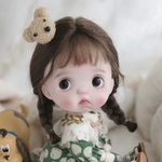 オビツ11ドール  ウィッグ　　かわいいモヘアウィッグ　OB11ドールウィッグ