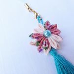 【送料無料】つまみ細工のストラップ