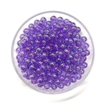 全20色【約8mm 100個】19.パープル オーロラ キャンディーカラーオーロラアクリルビーズ AB